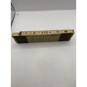 LUFKIN X48 RED END FOLDING EXTENSION RULE RULER 95” & BRASS 6" Carpenter Tool